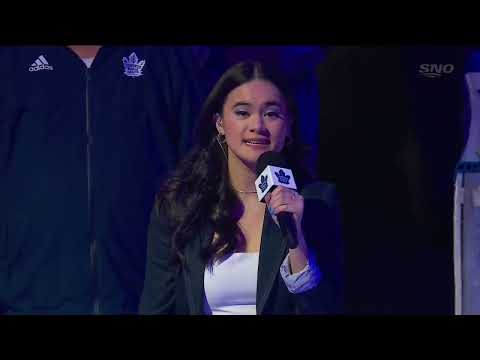 Leafs vs Lightning Round 1 Game 7 - Anthems - Martina Ortiz Luis