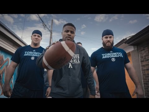This is outdoors. This is Toronto. This is Argos Football.
